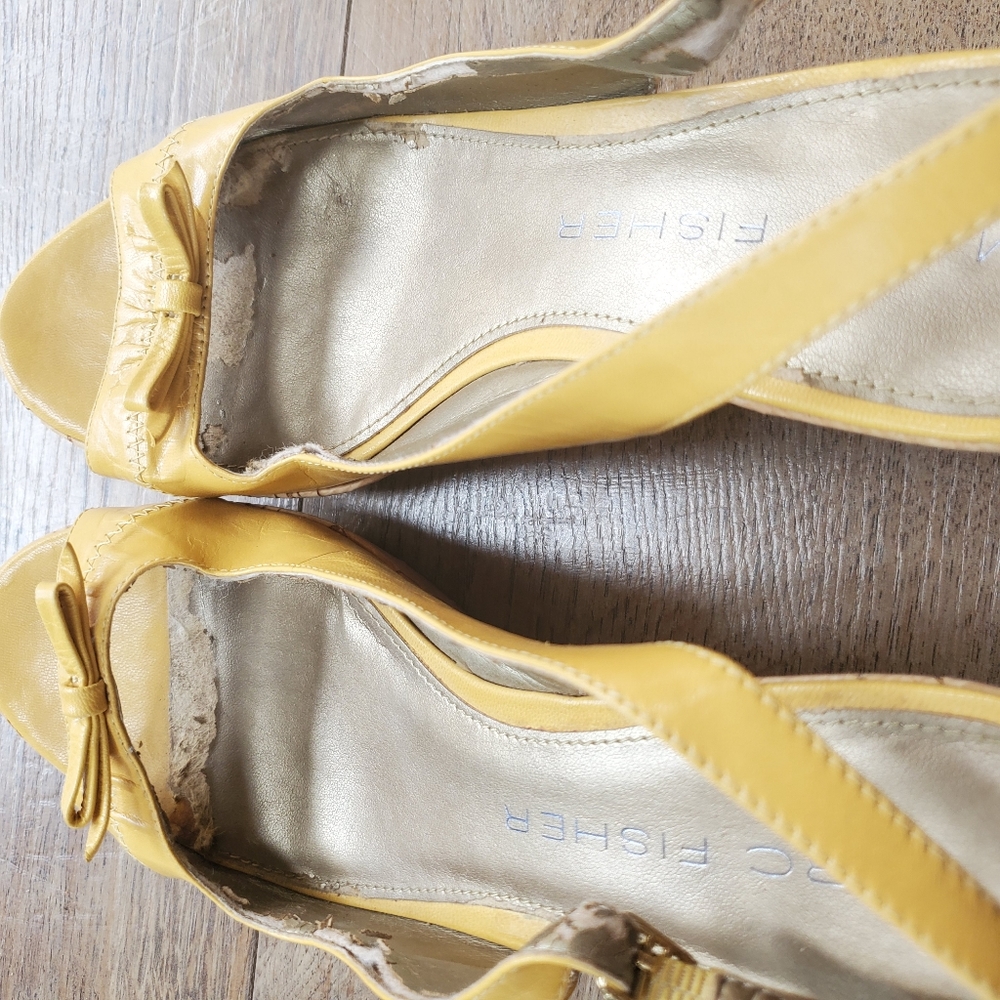 ❌❗MARC FISHER Dijon Mustard Wedges - Picture 4 of 7